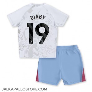 Aston Villa Moussa Diaby #19 Vieraspaita Lapsille 2023-24 Lyhythihainen (+ shortsit)